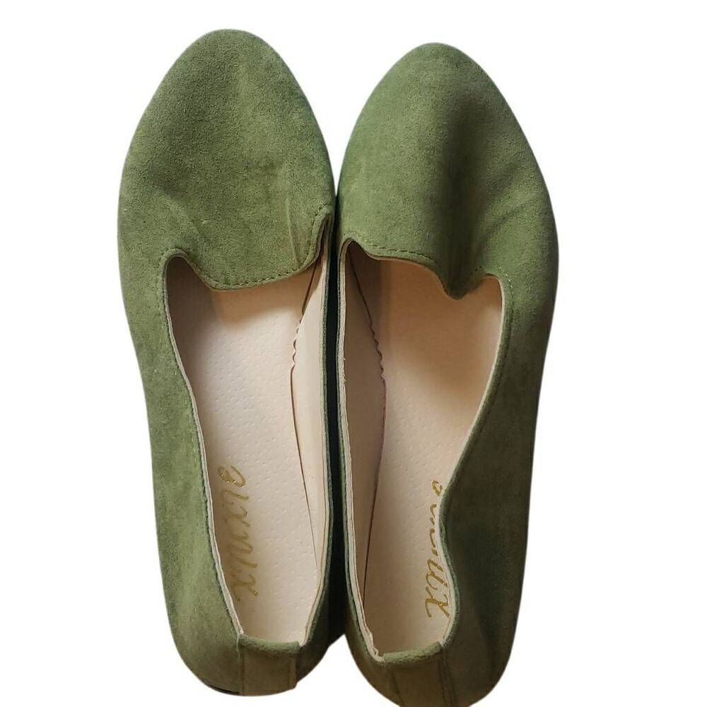 Faux Suede Flat Walking Shoes Ladies Casual Flats Size 40/9